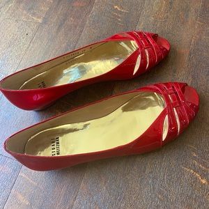 VNTG Stuart Weitzman patent flats
